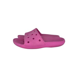 CROCS Classic Slides Comfort Light Weight Slip On Sandals Unisex Pink W(9) M(7)